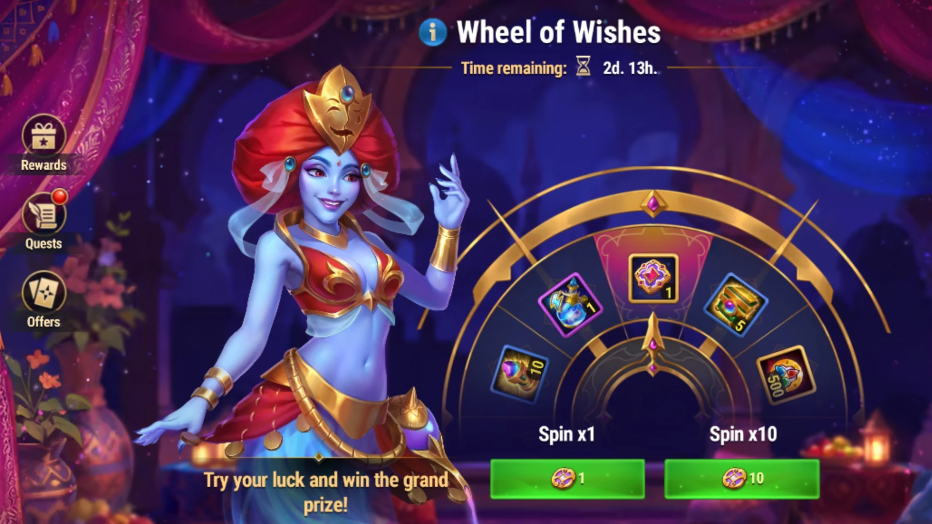 Hero Wars Wheel of Wishes official gameplay artwork